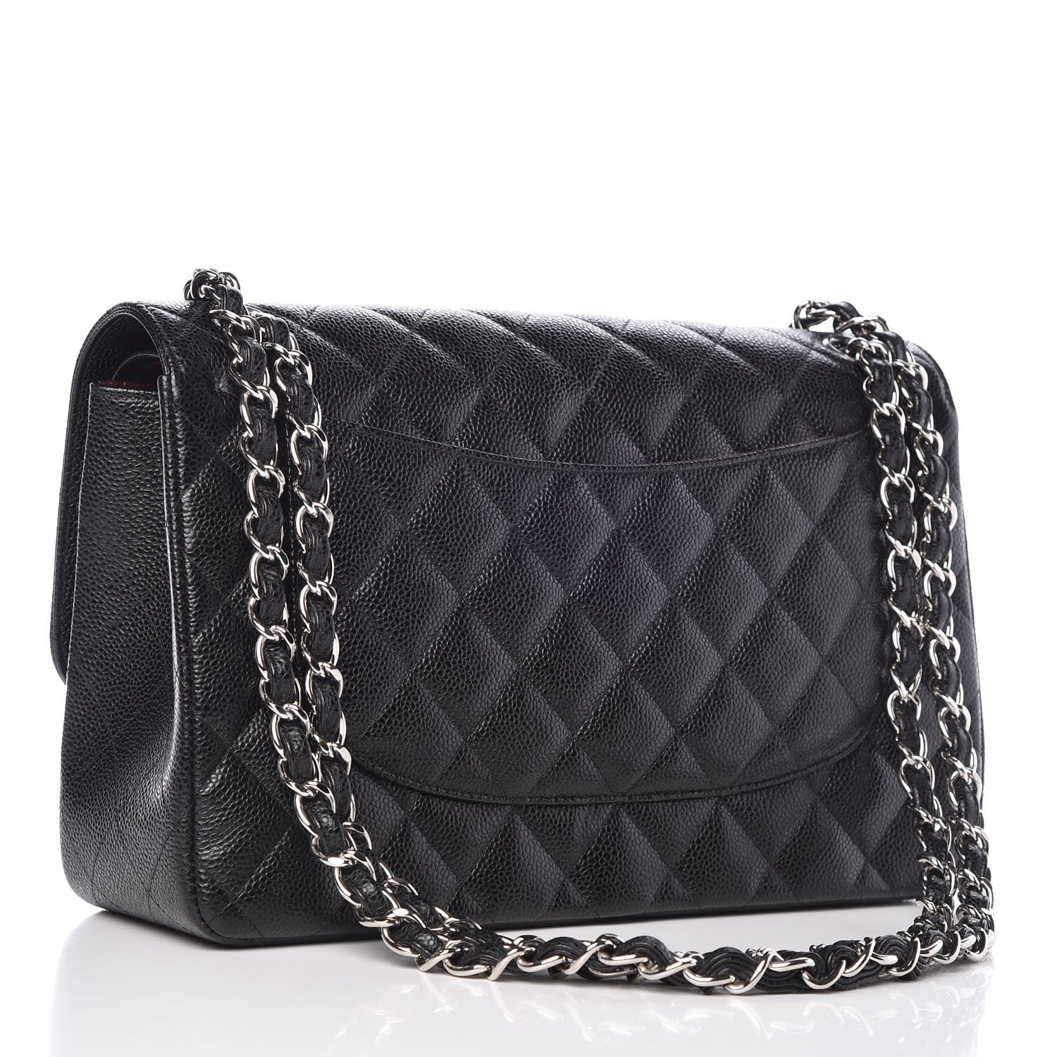 Chanel Caviar Quilted Jumbo Double Flap Black 3 of 10