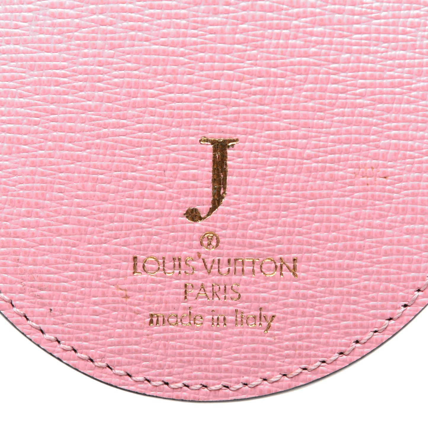 Monogram Jungle Dots Bag Charm Key Ring Sugar Pink Poppy