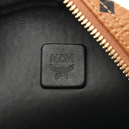 MCM Visetos Small Side Stud Stark Backpack Cognac 8 of 11