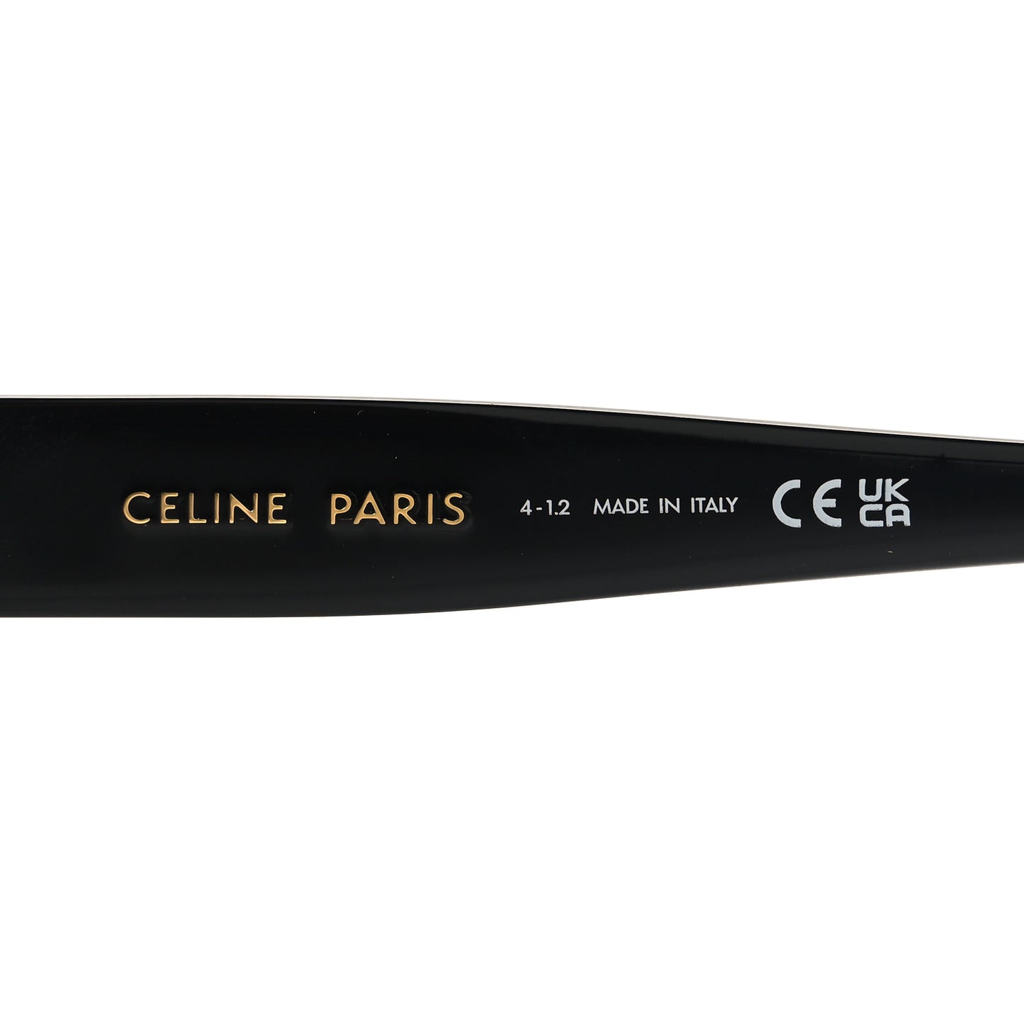 Acetate Triomphe Sunglasses CL40222F Black