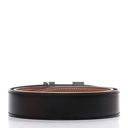 Hermes Box Togo 32mm H Belt 80 Black Gold 2 of 6