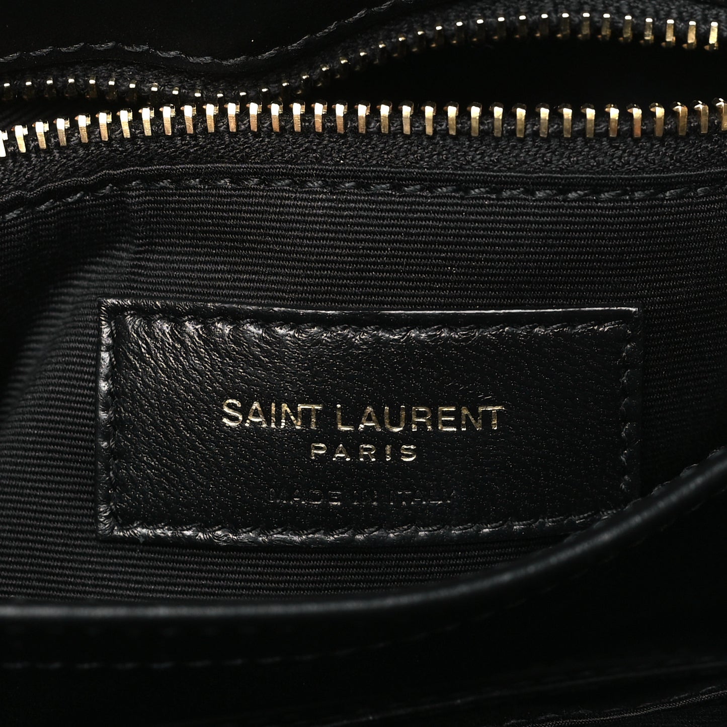 Calfskin Y Quilted Monogram Toy Loulou Crossbody Bag Black
