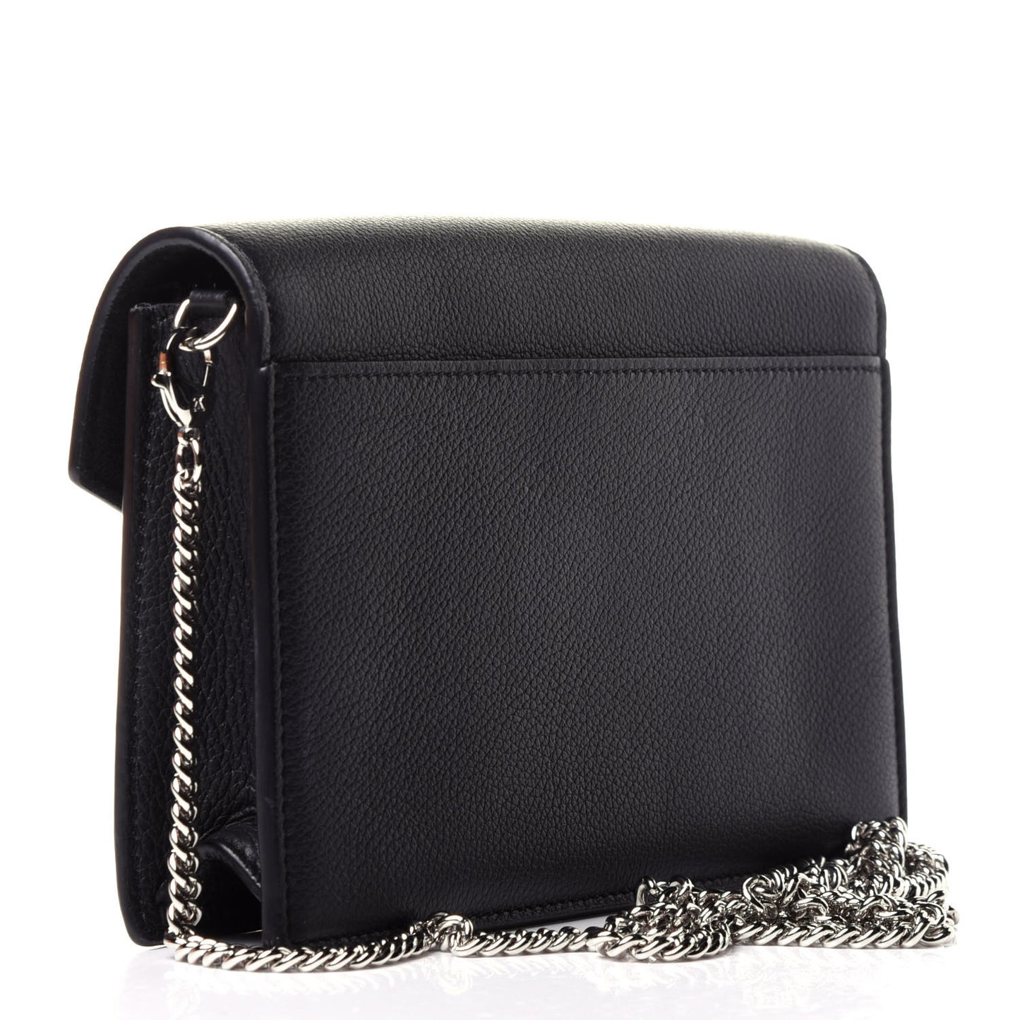 Soft Calfskin My Lockme Chain Pochette Black