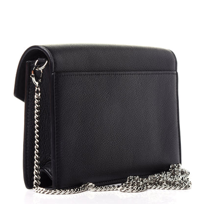 Louis Vuitton Soft Calfskin My Lockme Chain Pochette Black 3 of 13