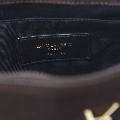 Saint Laurent Suede Calfskin Small Fringe Crossbody Bag Brown 7 of 11