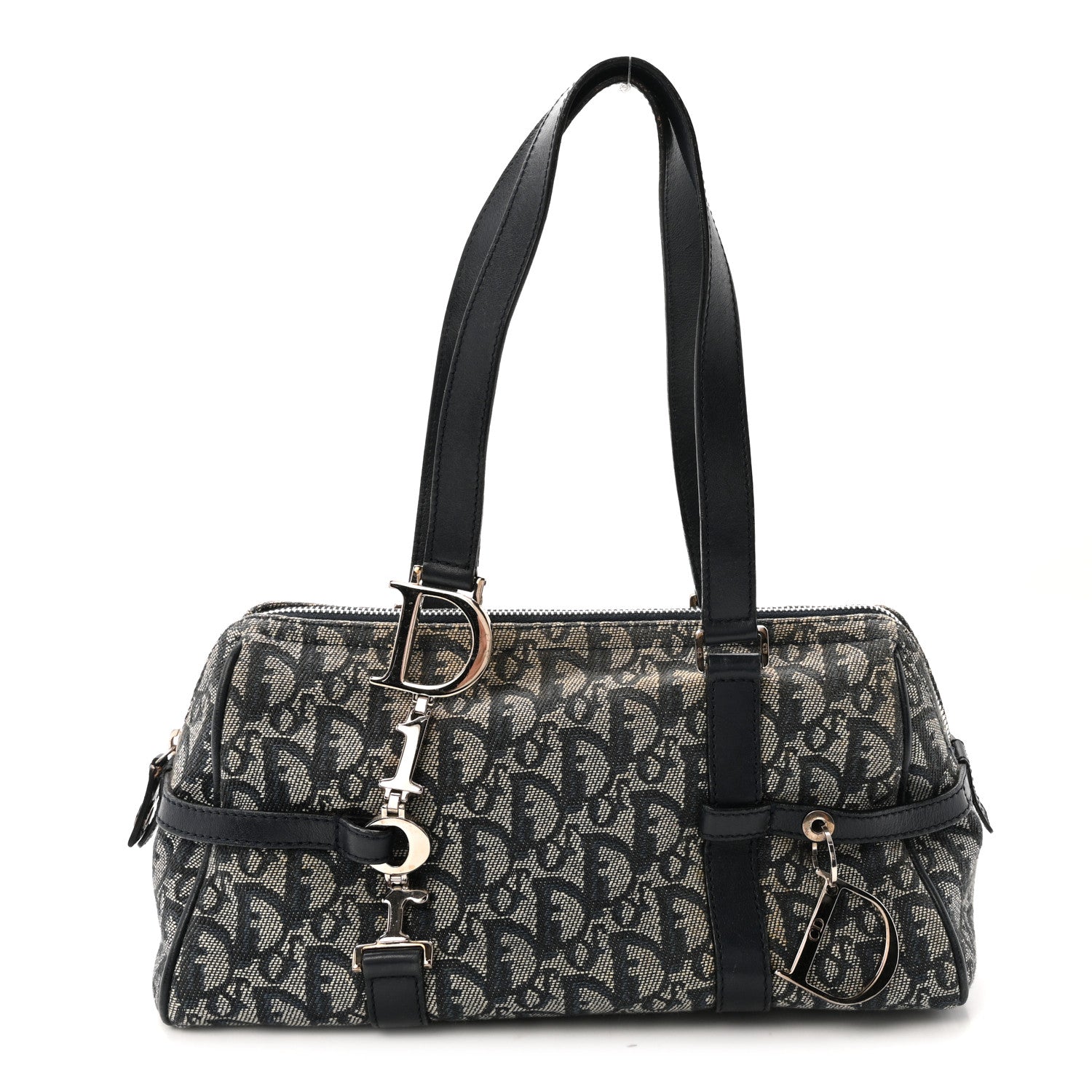 Christian Dior Denim Monogram Charms Shoulder Bag Blue 1 of 10