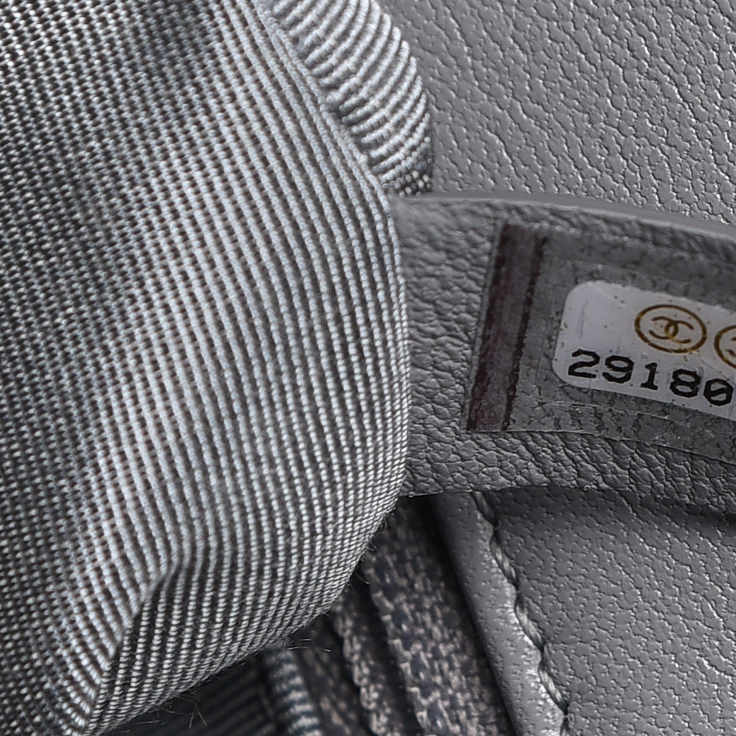 Chanel Lambskin Quilted Large 19 Flap Grey 7 of 10