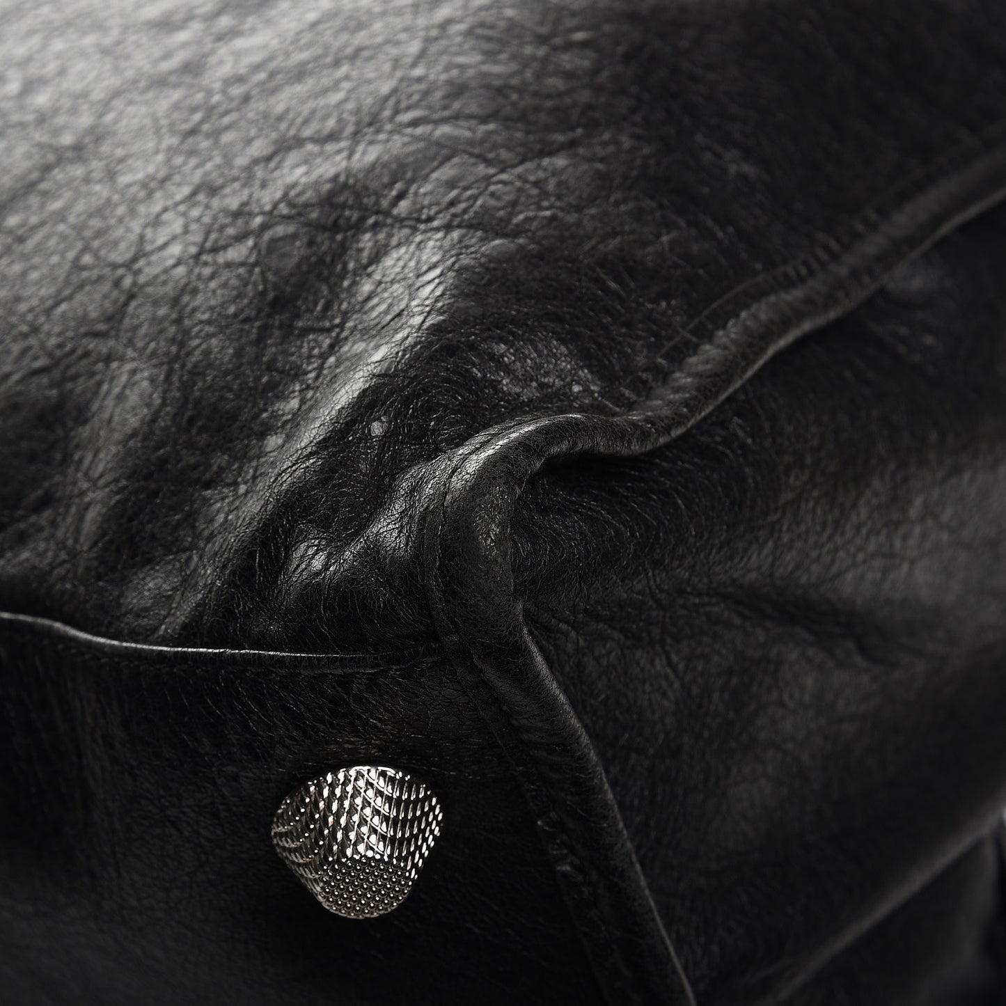 Agneau Giant 21 Silver Hardware Work Black