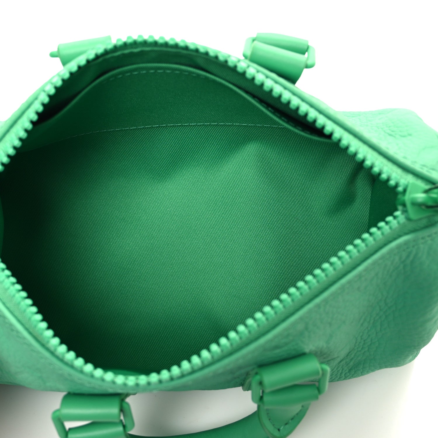 Louis Vuitton Monogram Taurillon Keepall Bandouliere 25 Minty Green 4 of 9