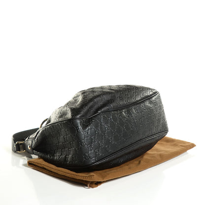 Gucci Guccissima Medium Sukey Hobo Black 3 of 7