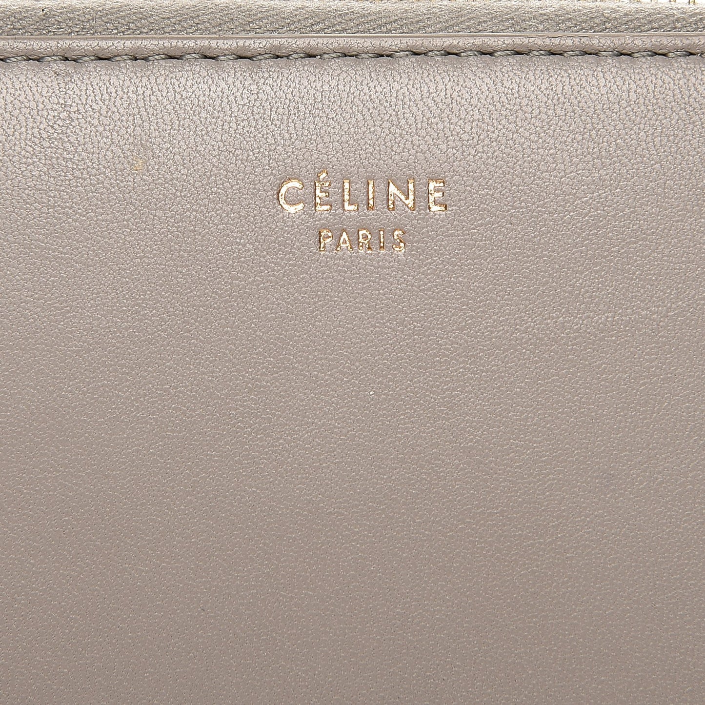 Lambskin Square Multifunction Wallet Grey