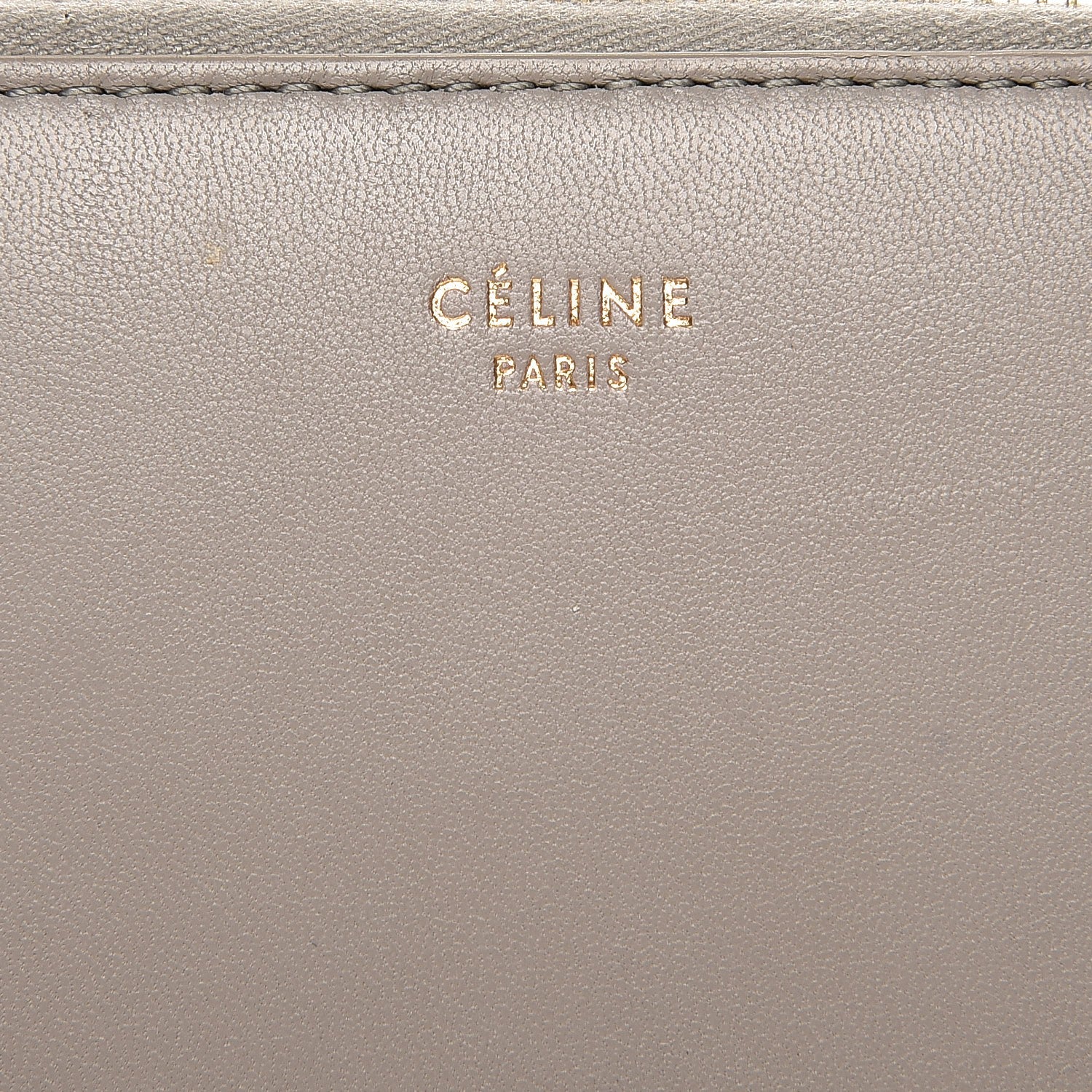 Celine Lambskin Square Multifunction Wallet Grey 6 of 7