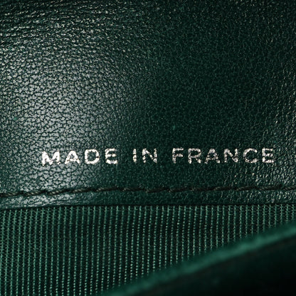 Chanel Patent Quilted Large Flap Wallet Green 8 of 13