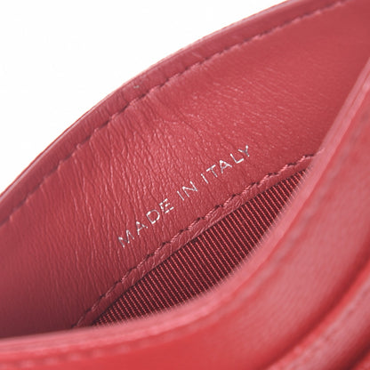 Chanel Caviar Quilted Card Holder Dark Red 7 of 9