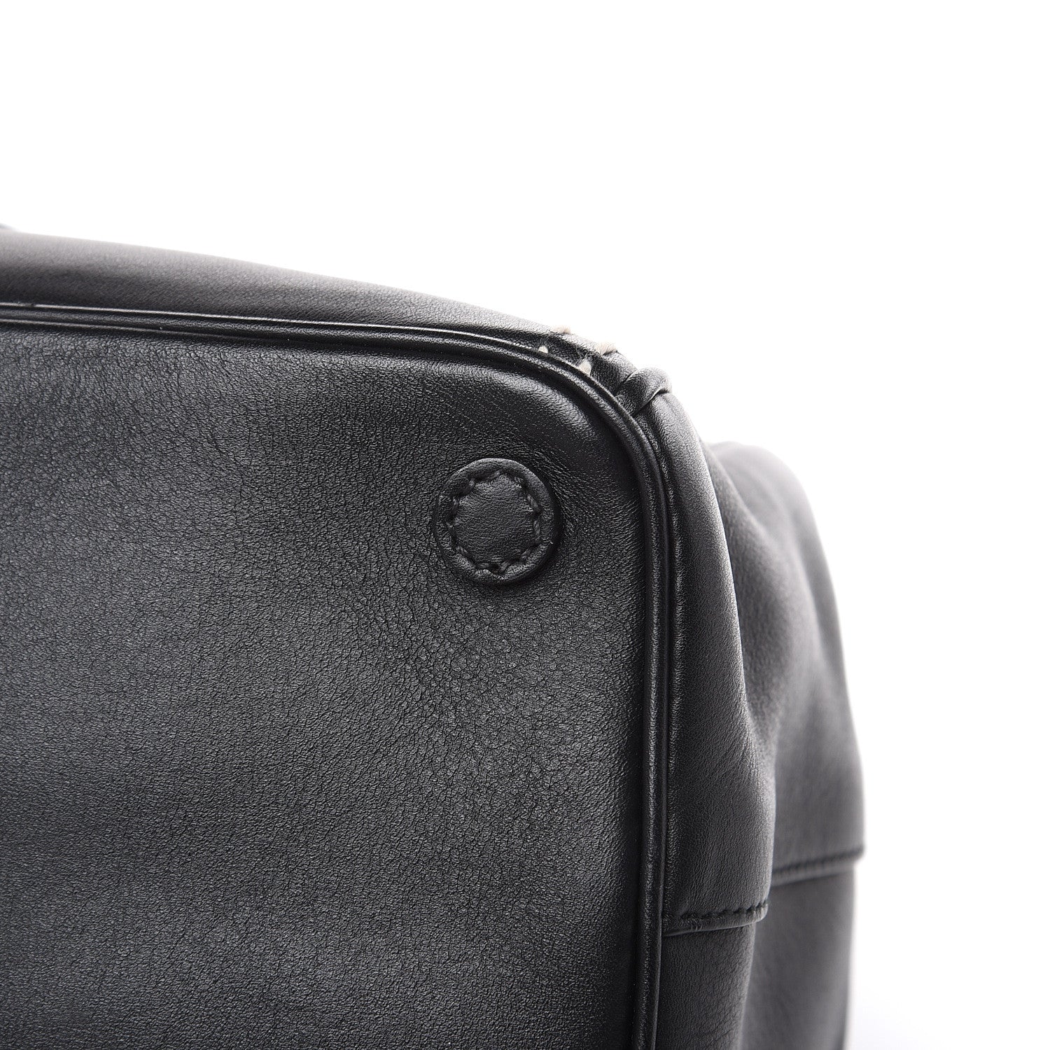 Prada City Calf Hand Stitched Medium Galleria Double Zip Tote Black 11 of 19