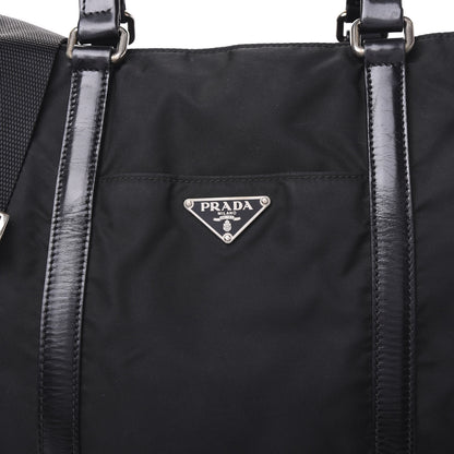Prada Tessuto Nylon Soft Calf Tote Black 8 of 12