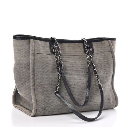Chanel Canvas Small Deauville Tote Blue 3 of 16