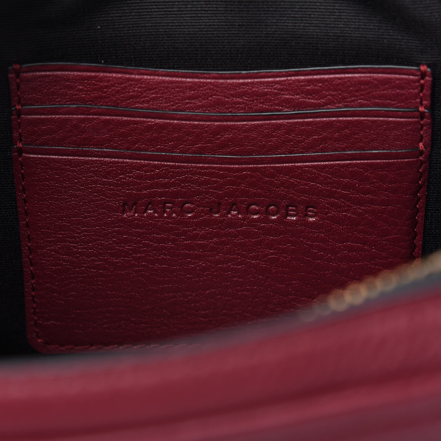 Marc Jacobs Supple Natural Grain Calfskin Softshot 21 Crossbody Bag Burgundy 8 of 11