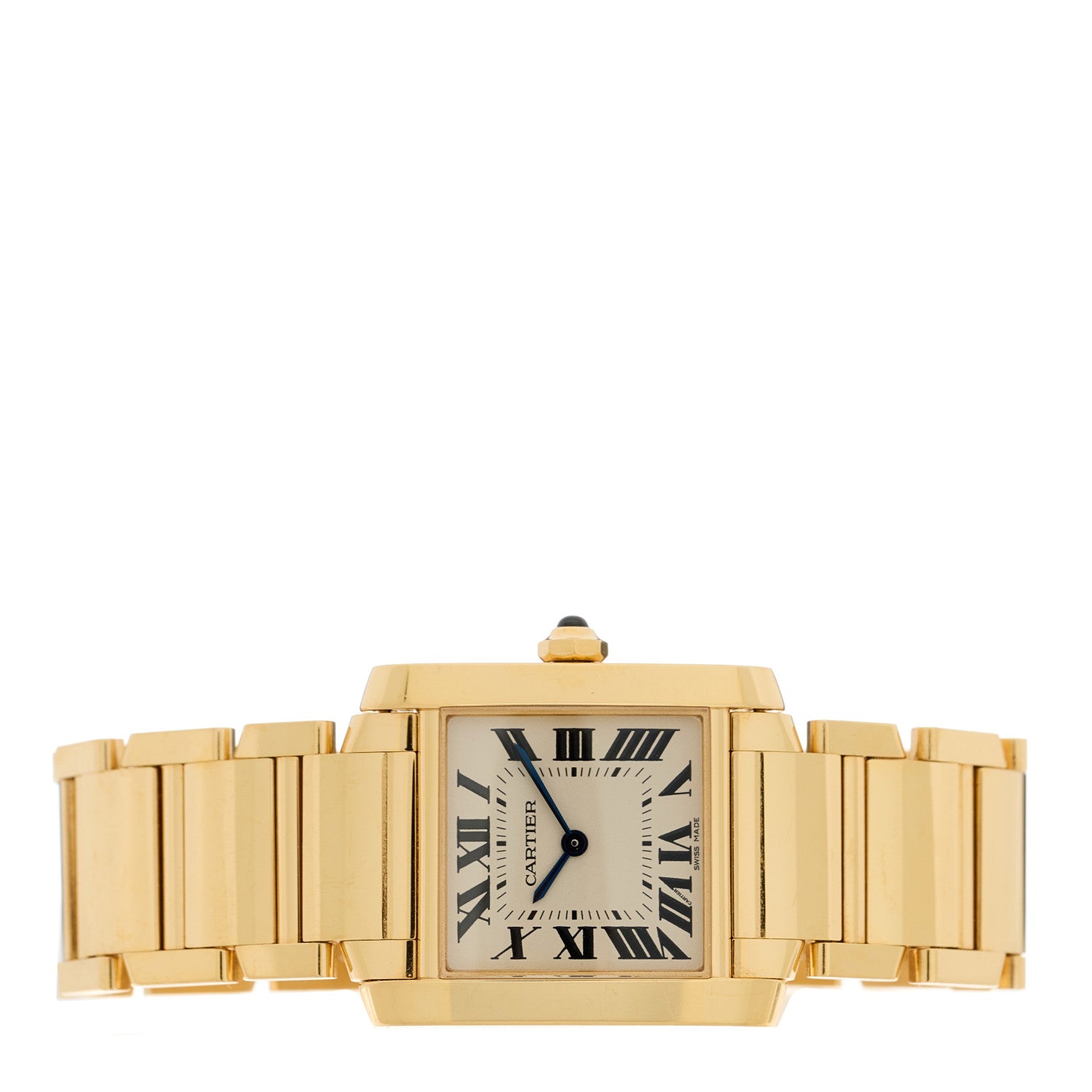 Cartier 18K Yellow Gold 25mm Tank Francaise Quartz Watch 2 of 4
