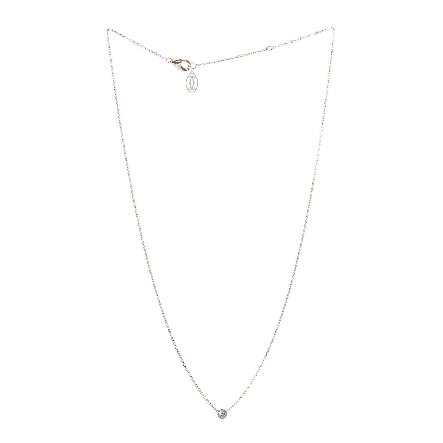18K Yellow Gold Diamond XS D'Amour Pendant Necklace