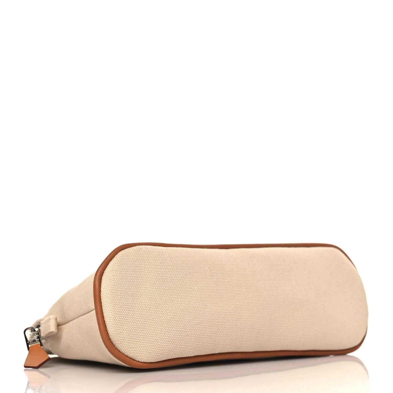 Hermes Cotton Canvas Mini Bolide Travel Cosmetic Pouch Natural 4 of 7