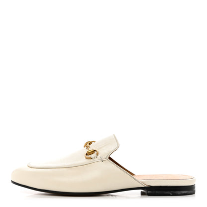Gucci Malaga Kid Womens Princetown Slippers 37.5 Mystic White 1 of 9