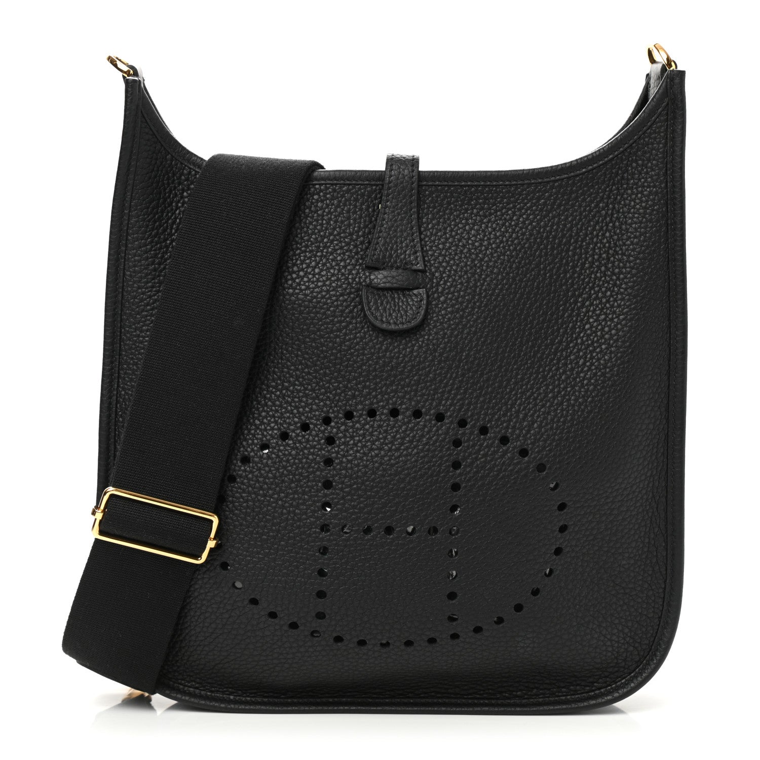Hermes Taurillon Clemence Evelyne III PM Black 1 of 10