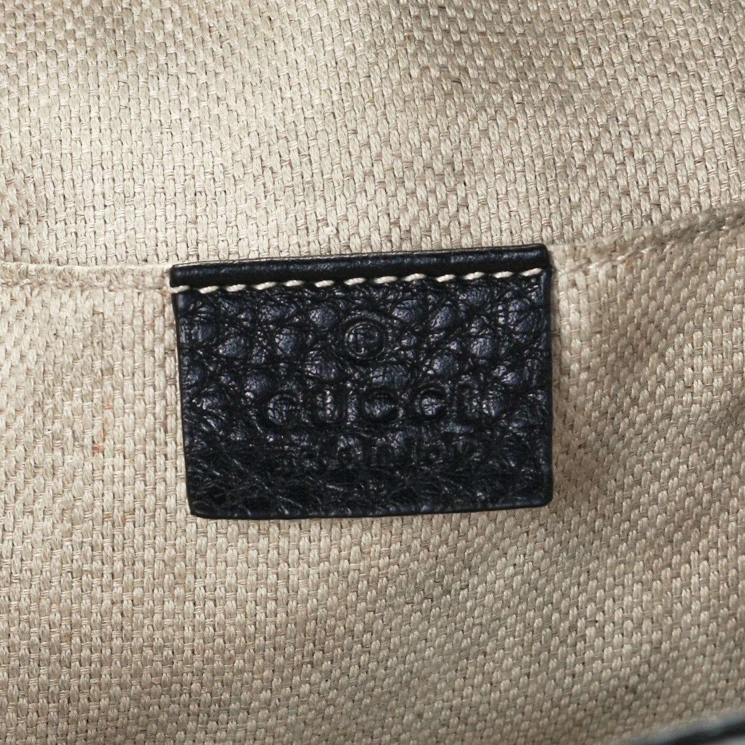Gucci Pebbled Calfskin Studded Small Soho Disco Bag Black 6 of 11