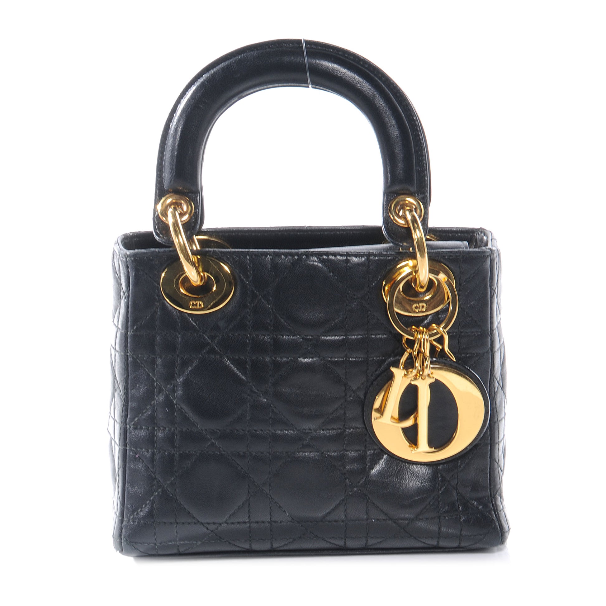 Christian Dior Lambskin Cannage Mini Lady Dior Black 1 of 7