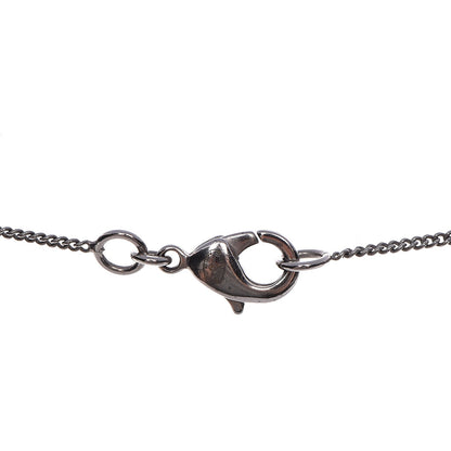 Chanel Baguette Crystal CC Necklace Silver 5 of 5