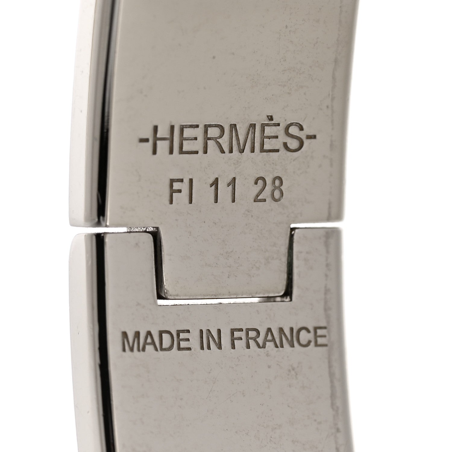 Hermes Enamel Narrow Clic Clac H Bracelet PM White 4 of 4