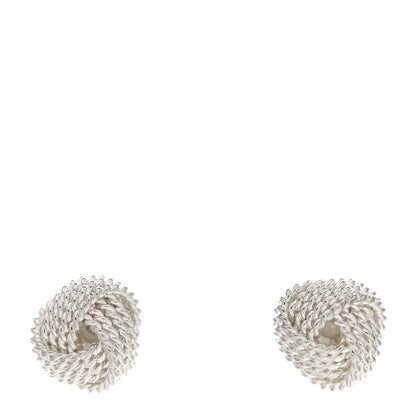 Tiffany Sterling Silver Twist Knot Earrings 1 of 5