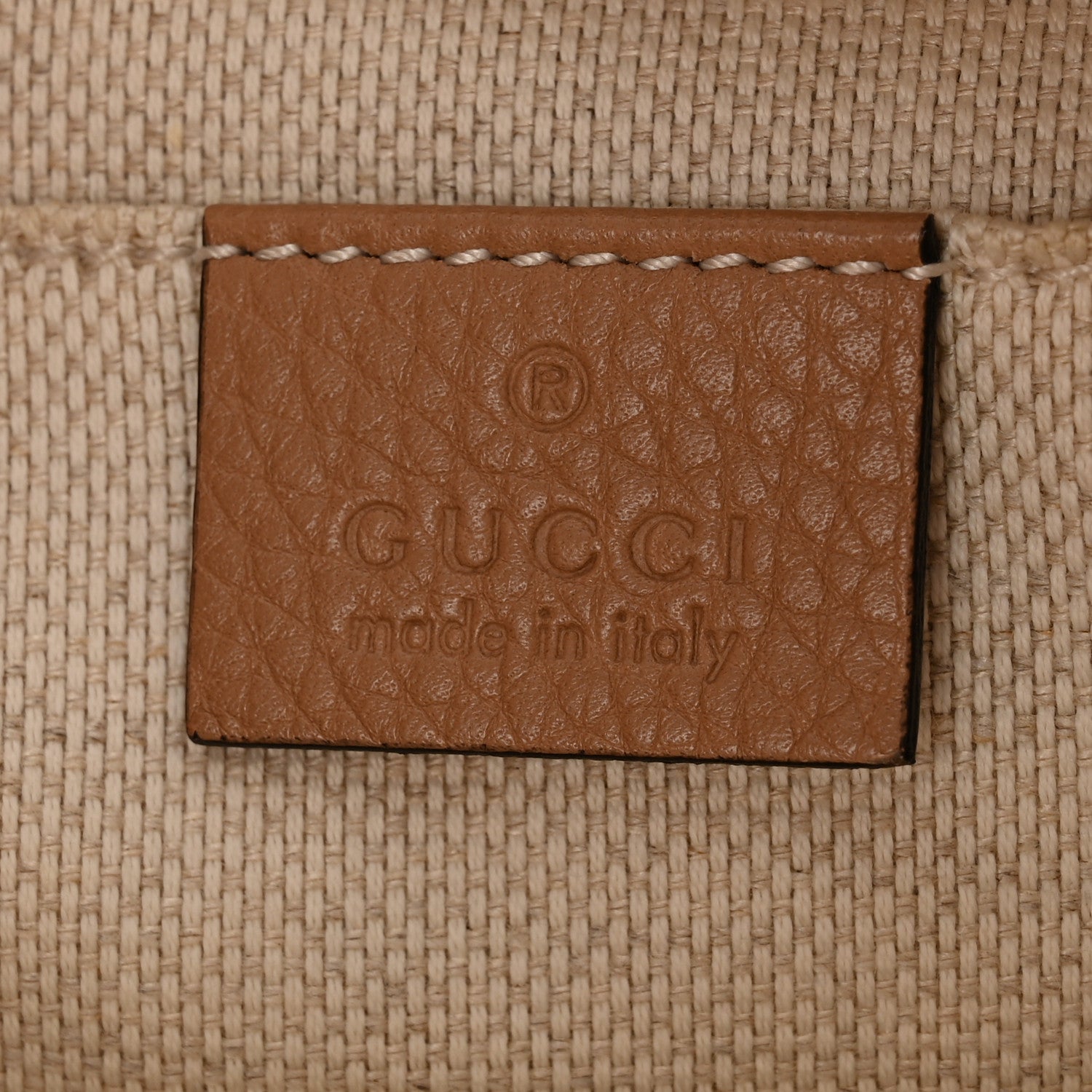 Gucci Pebbled Calfskin Small Soho Disco Bag Camelia 6 of 12