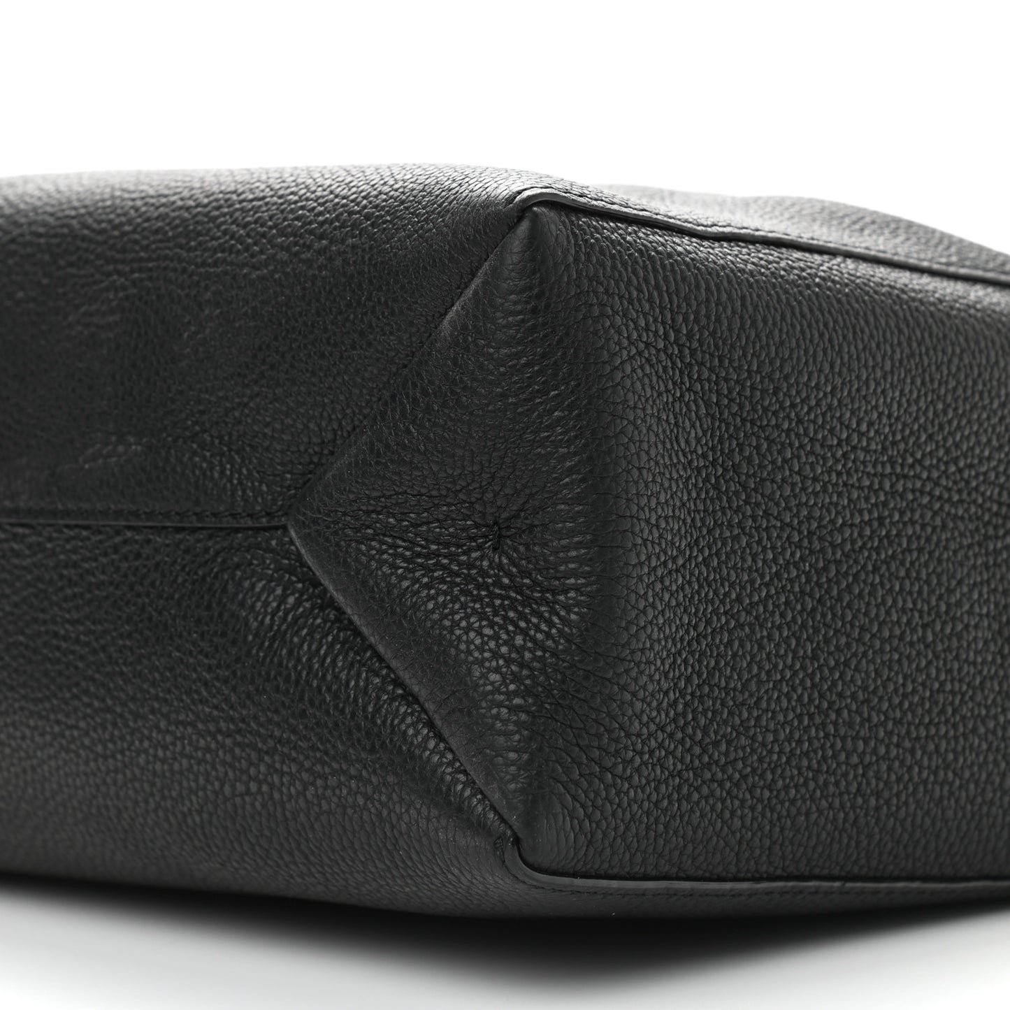 Grained Calfskin Tote Black
