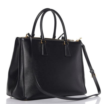 Prada Saffiano Large Galleria Double Zip Tote Black 4 of 8