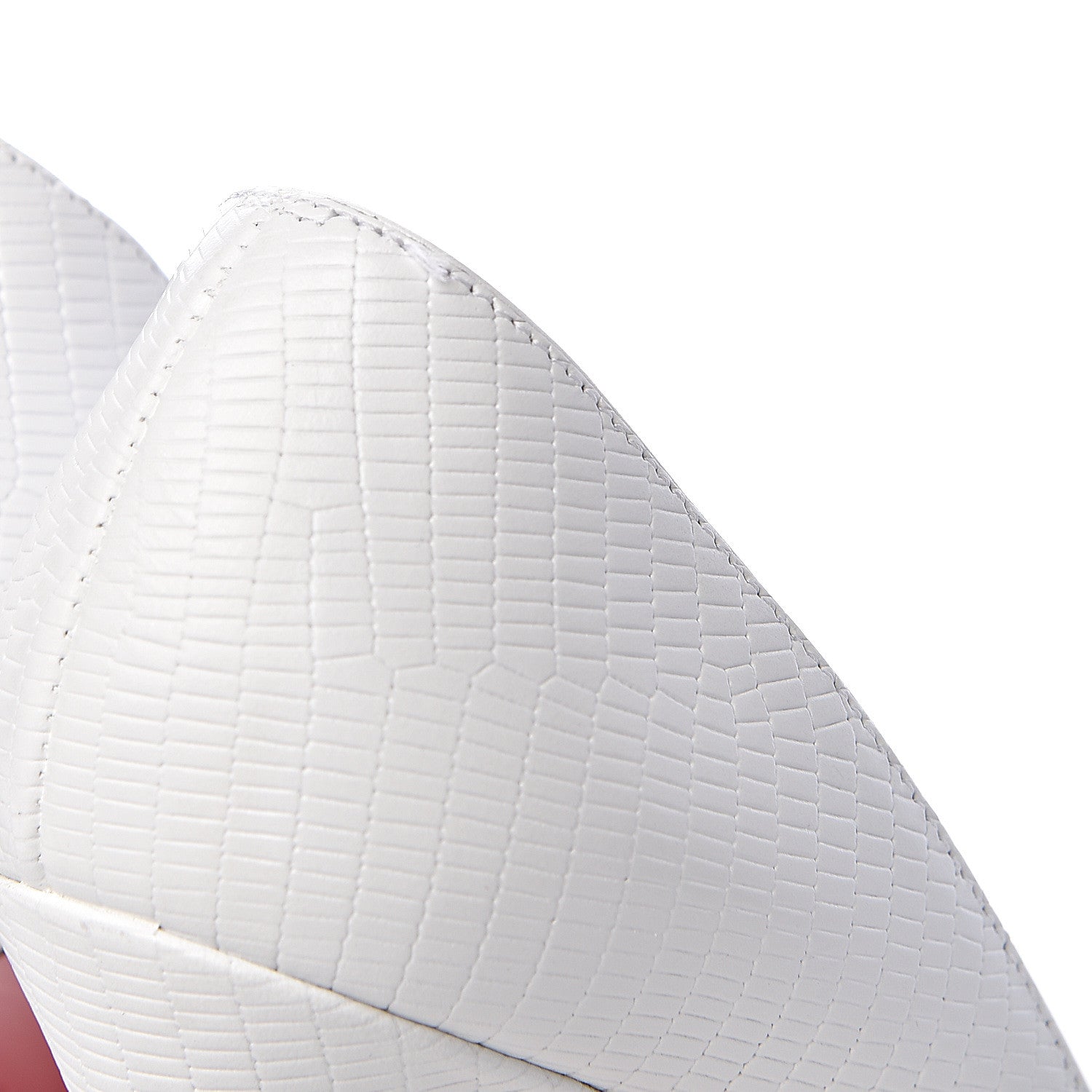 Christian Louboutin Calfskin Lizard Embossed So Kate 120 Pumps 37.5 White 10 of 12