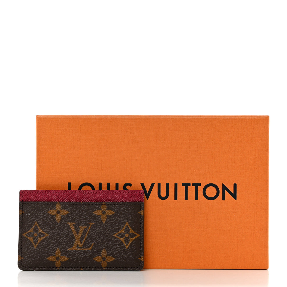 Monogram Card Holder Fuchsia
