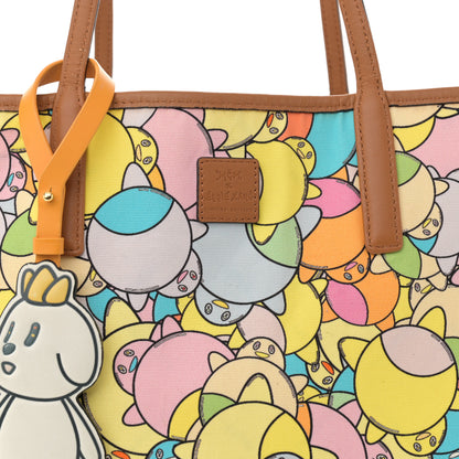 MCM X Eddie Kang Visetos Medium Reversible Shopper Tote Natural 11 of 23