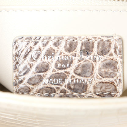 Christian Dior Niloticus Crocodile Himalaya Mini Lady Dior White 6 of 11
