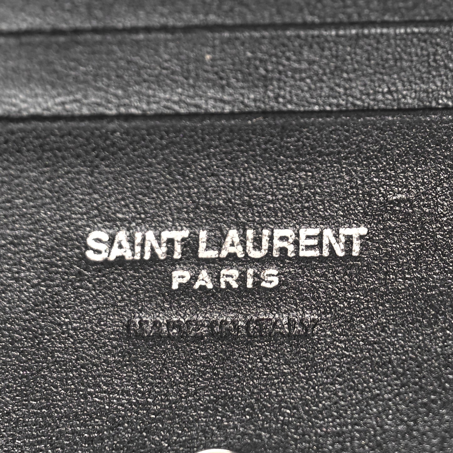 Lambskin Y Quilted Monogram Loulou Flap Wallet Black