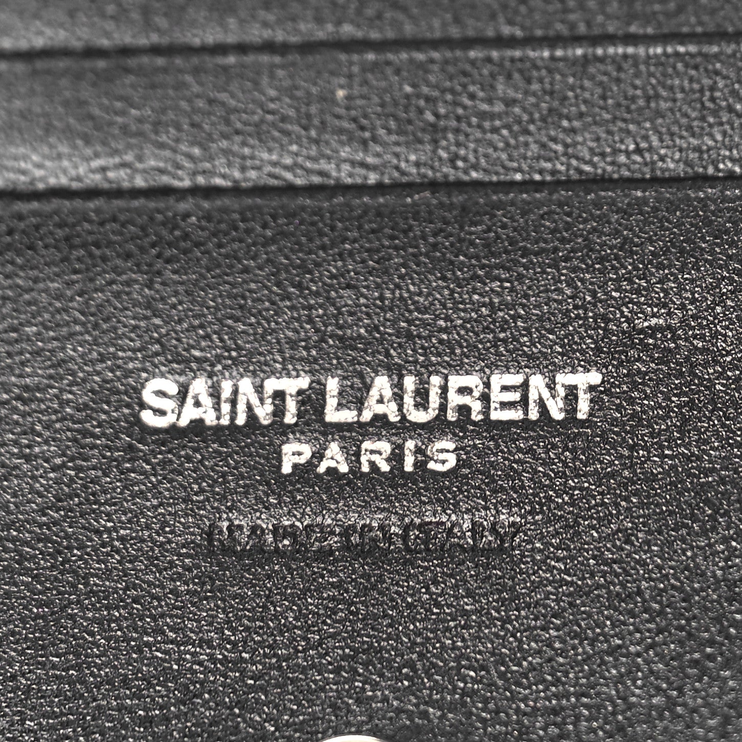 Saint Laurent Lambskin Y Quilted Monogram Loulou Flap Wallet Black 7 of 11