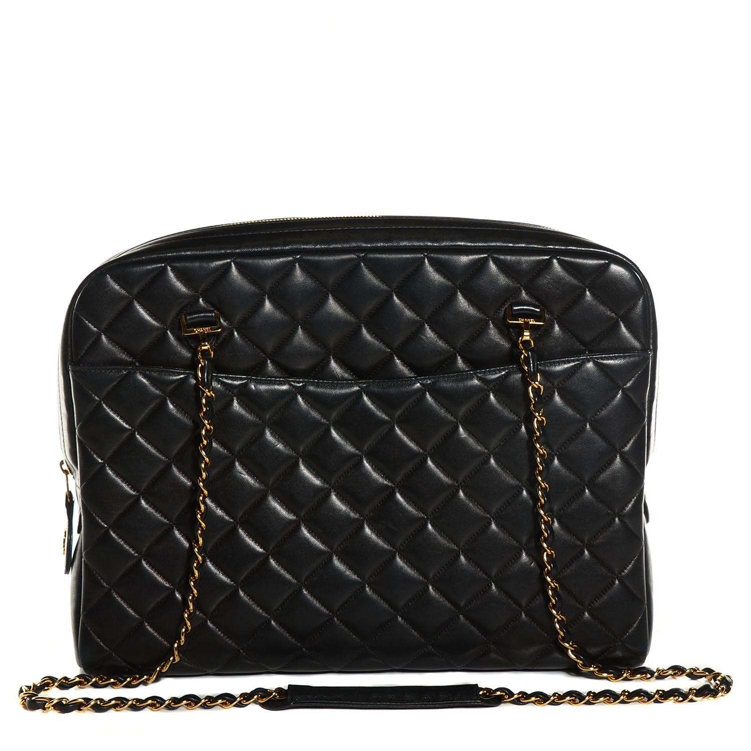 Chanel Lambskin Quilted Shoulder Bag Black 1 of 8