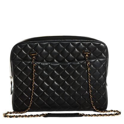Chanel Lambskin Quilted Shoulder Bag Black 1 of 8