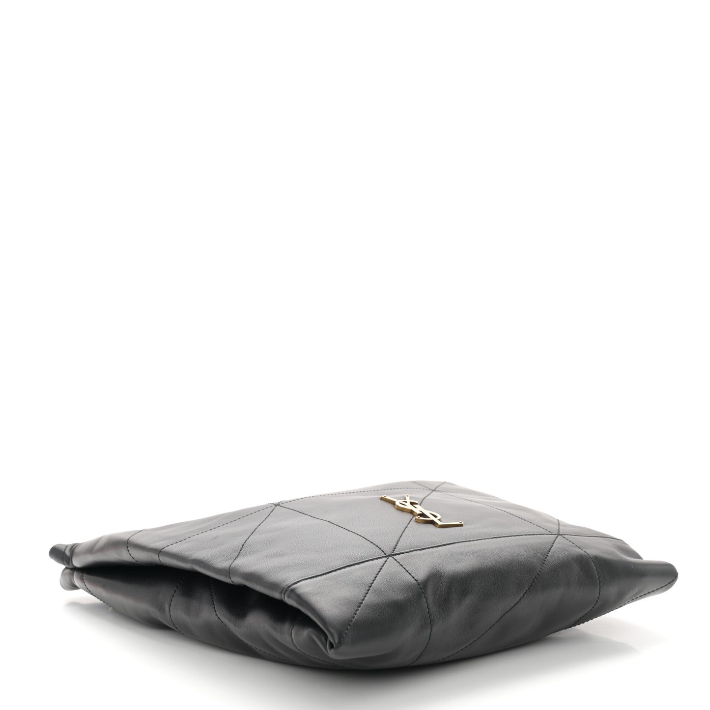Lambskin Matelasse Monogram Medium Jamie 4.3 Pochon Black