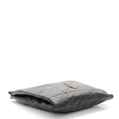 Saint Laurent Lambskin Matelasse Monogram Medium Jamie 4.3 Pochon Black 5 of 10
