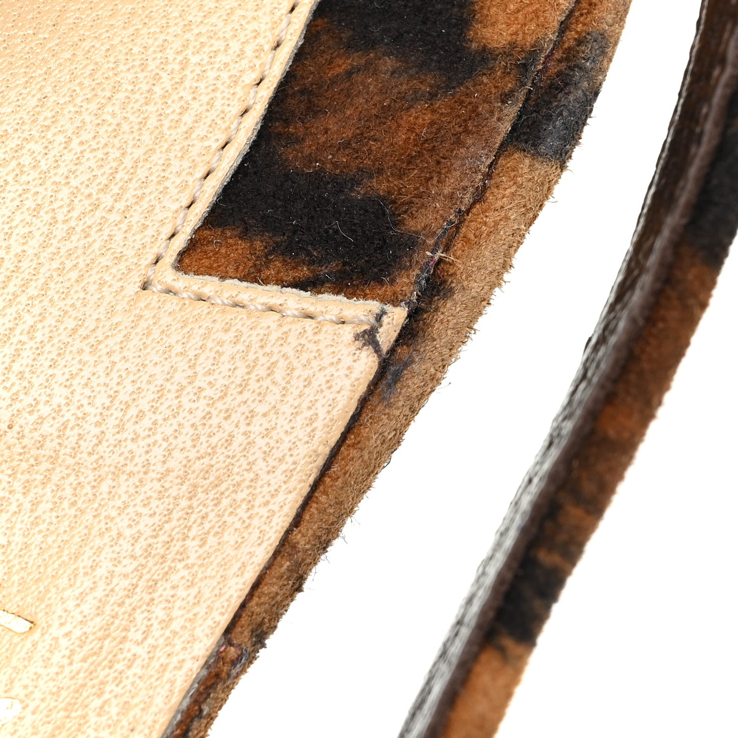 Veau Velours Taralita 85 Thong Sandals 39.5 Leo