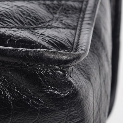 Saint Laurent Crinkled Calfskin Matelasse Monogram Medium Niki Chain Satchel Black 11 of 13