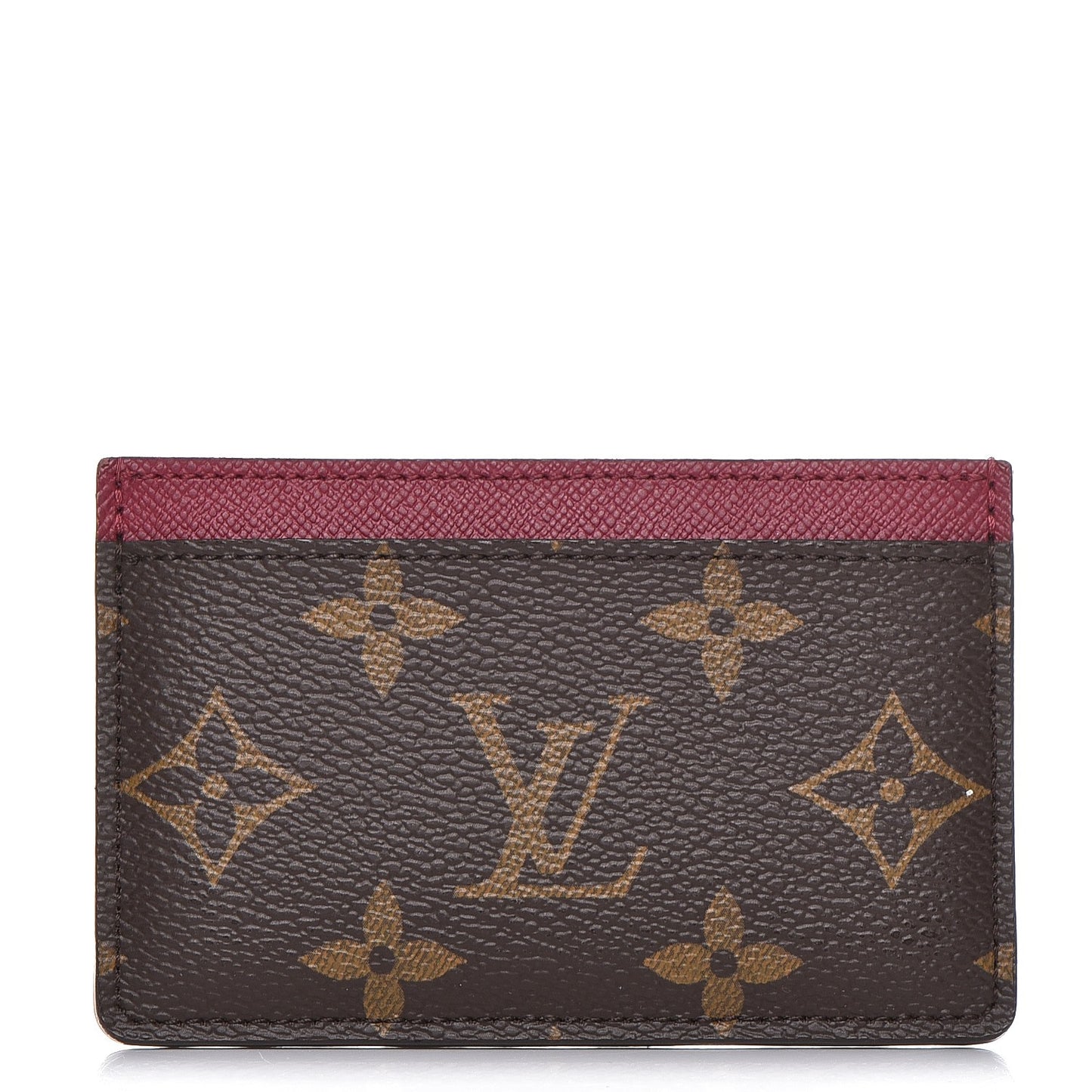 Monogram Card Holder Fuchsia