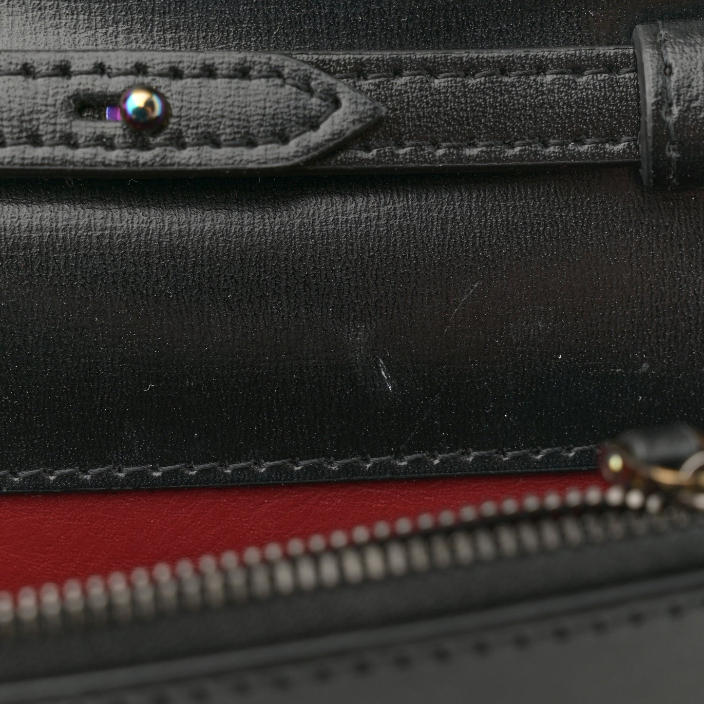 Calfskin Jitney 0.5 Crossbody Bag Black