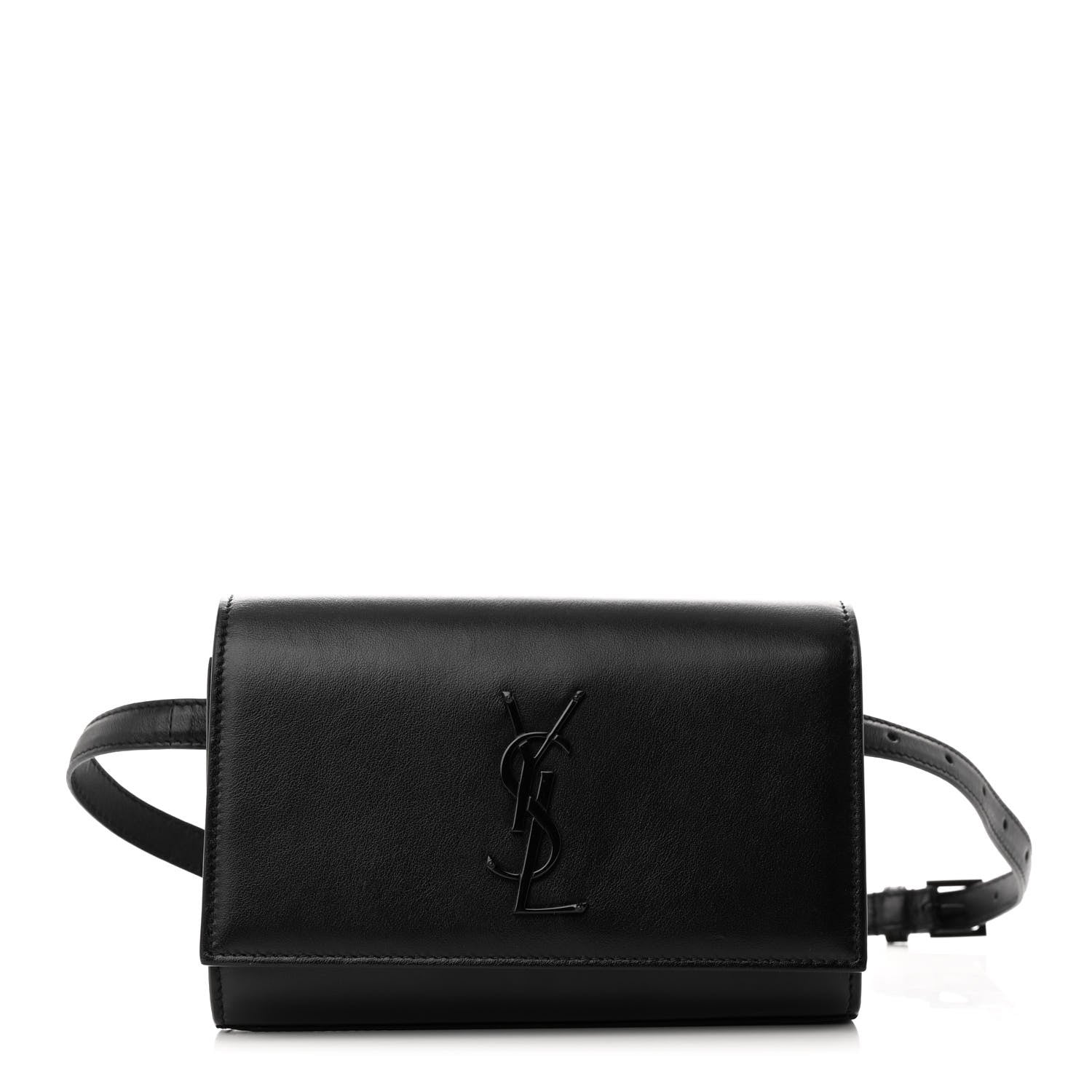 Saint Laurent Smooth Calfskin Monogram Kate Belt Bag Black 1 of 9